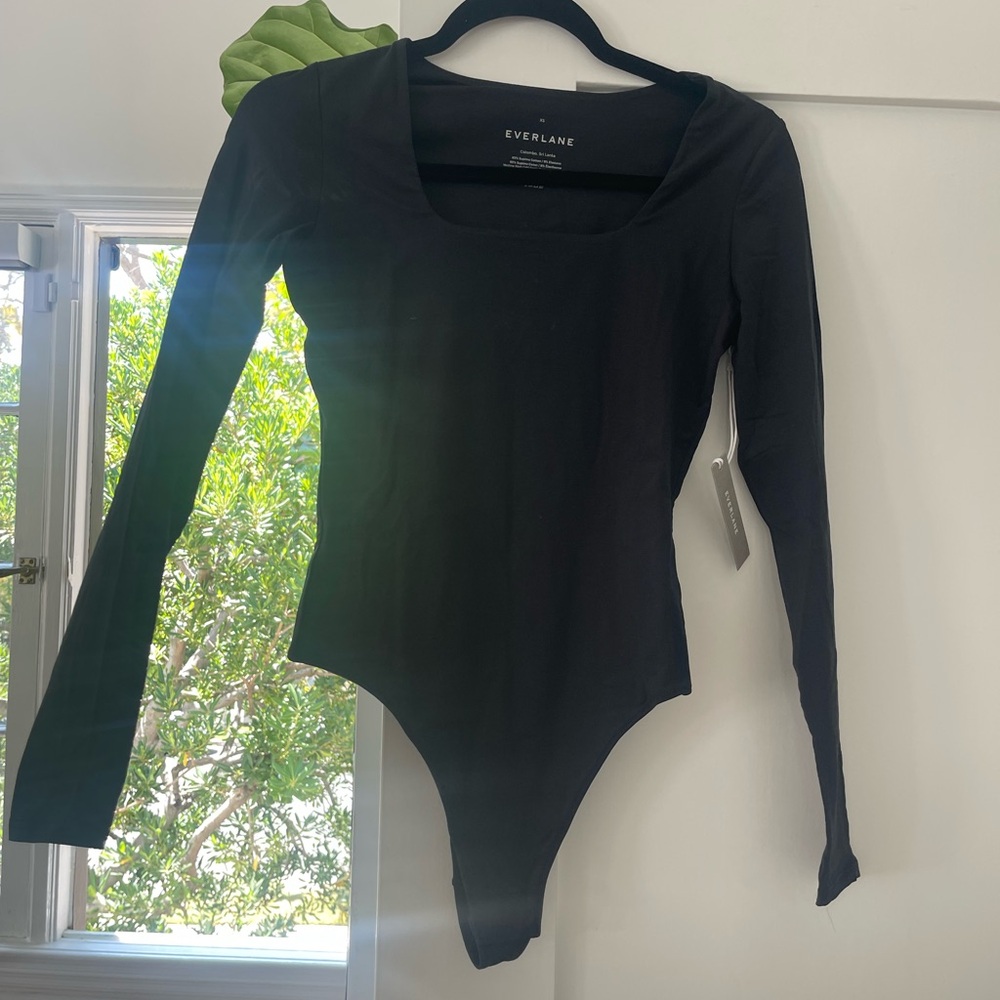 Everlane Women's Classic Black Bodysuit